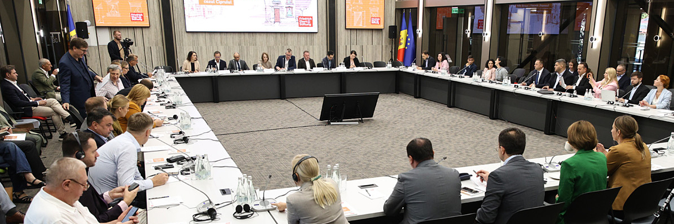 On September 8, 2026, FES Moldova launched the study "The Republic of Moldova’s Strategic Dilemma: EU Accession, Territorial Reintegration, and Lessons from the Cyprus Case."