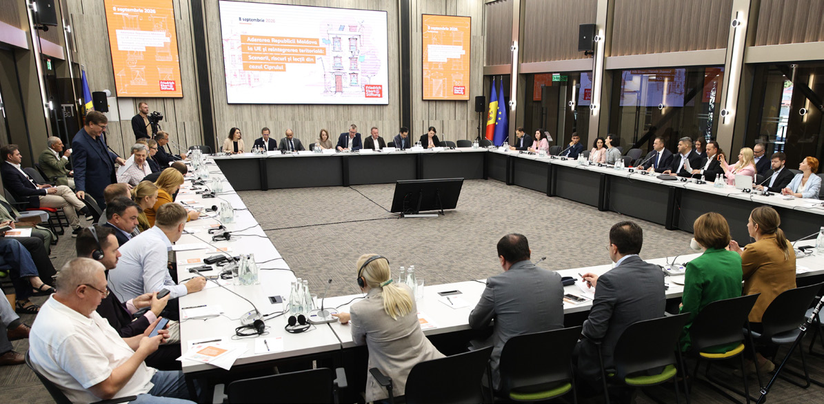 On September 8, 2026, FES Moldova launched the study "The Republic of Moldova’s Strategic Dilemma: EU Accession, Territorial Reintegration, and Lessons from the Cyprus Case."